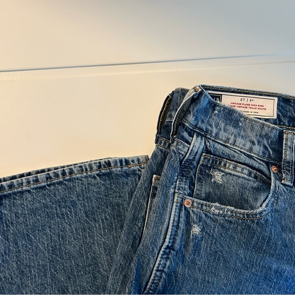 Vintage flair high rise jeans - size 27/4 - Picture 2 of 3